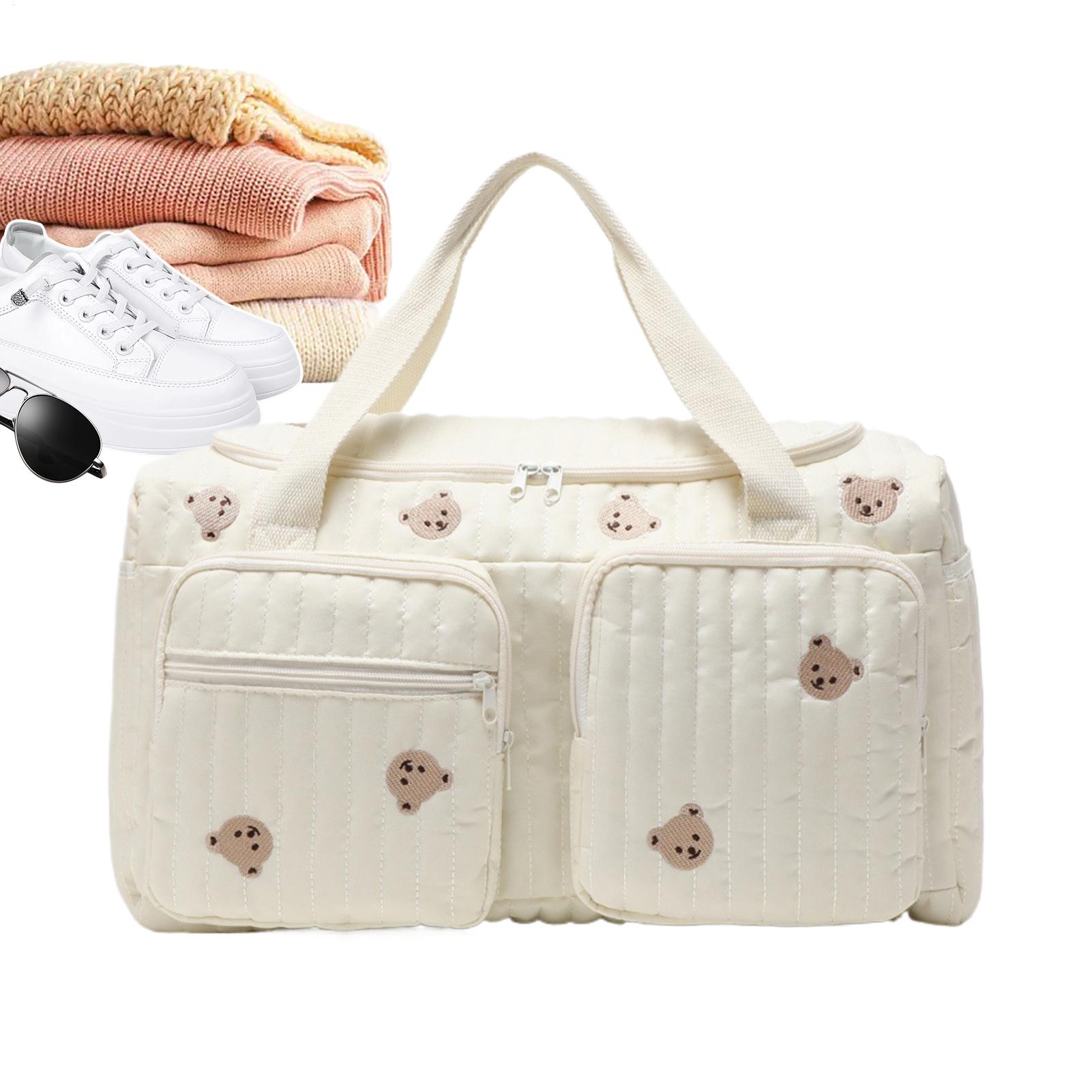ベビーおむつバッグ漫画クマママショルダーバッグキルティングベ - Backpack Diaper Bag のレビューと価格
