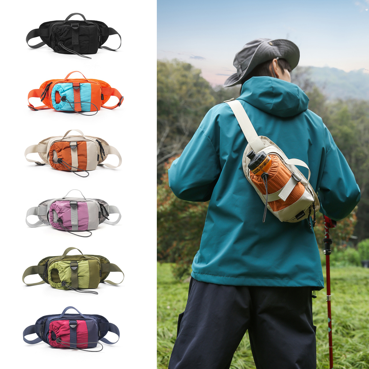 ユニセックスクロスボディバッグ – 韓国風ミニマリストデザイ - Hydration Pack Outdoor のレビューと価格